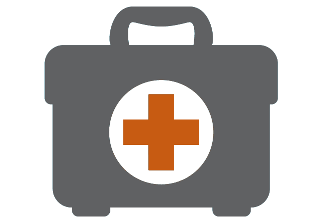 medical symbol briefcase - pediatric cardiology