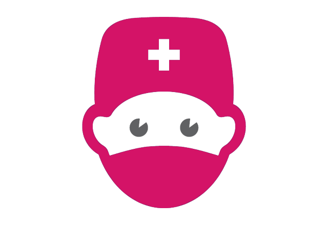 儿科麻醉学-戴口罩的医生图标
