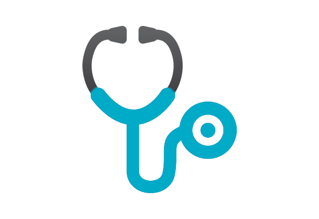 stethoscope icon - pediatric cardiology