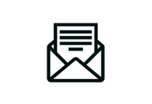 icon of an open envelope