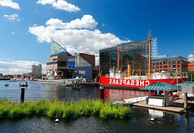 A view of Baltimore's Inner Harbor.